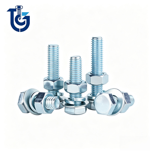 Blue White Zinc Carbon Steel Hex Bolt DIN933 DIN931
