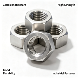 Super Duplex 2507 Heavy Hex Nut, Precisely Machined Hexagonal Nut for Offshore & Oil Drilling Rig, Custom Industrial Fastener