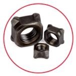 Black Phosphate Weld Square Nuts