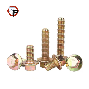 Zinc Plated Hexagon Flange Serrated Bolts