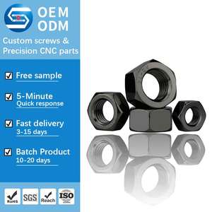 High Strength Black Oxide Stainless Steel Hex Nut